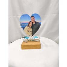 Plexim Kişiye Özel Sonsuzluk Pleksi Biblo 15MM – LED Işıklı Masaüstü Fotoğraf