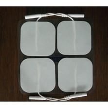 Feyza Design Kendinden Yapışkanlı Kablolu Tens Pedi 5X5CM, 4'lü Paket