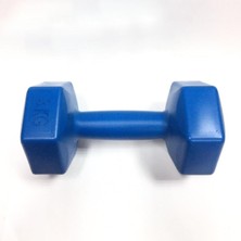 Feyza Design Mavi 1 Adet 3 kg Vinyl Plastik Dambıl Seti, Ev ve Spor Için Uygun