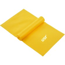 Feyza Design Sarı Hafif Sertlikte Fitness Lastiği, Dayanıklı ve Esnek Çekiş Malzemesi