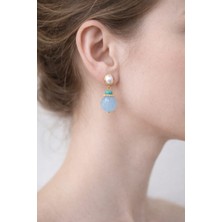 Feyz Tasarım Mavi Hüma Küpe