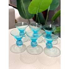 Roykıng Royking Konik Cup Bardak Mavi Kokteyl Kase Su Bardağı  YV-495