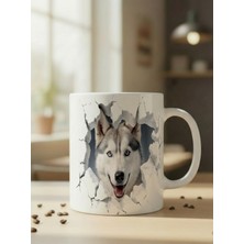 Nivra Grup Kurt Temalı 3D Baskılı Porselen Kupa Bardak