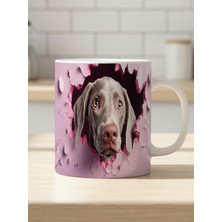 Nivra Grup Sevimli Köpek Temalı 3D Baskılı Porselen Kupa Bardak