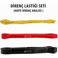 Feyza Design Hafif Direnç Lastikleri ve Egzersiz Bandı Seti – 3'lü Kombinasyon