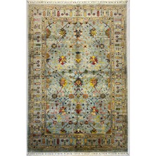 El Dokuma Orijinal Afgan Halı Sultani Desenli 4 Metre Kare Kök Boya