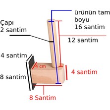 X-Perk Ahşap Tuvalet Kağıdı Tutucu Askısı Wc Kağıt Havluluk Peçetelik Duvara Yüzeye Monteli Tuvalet Kağıdıtutacağı