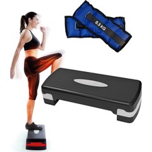Feyza Design Iki Kademeli Step Tahtası ve El Bilek Ağırlıkları Seti