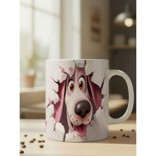Nivra Grup Sevimli Köpek Temalı 3D Baskılı Porselen Kupa Bardak