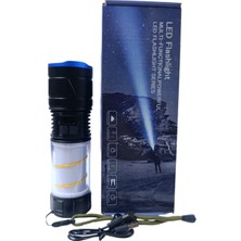 Gold Kama GK-5500 Profesyonel El Feneri | 30W – 3000 Lümen – Çift LED Işık Sistemi – Masa Lambası Kullanımı – Dijital Göstergeli – Powerbank – Type-C