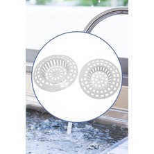 2 Li Plastik Mutfak - Banyo Lavabo Filtresi Süzgeci