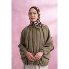 Armanda Leopar Vual Multi Desen Şal 6041-KAHVE