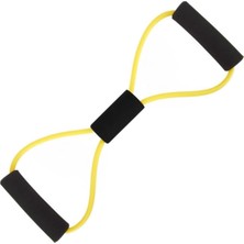 Feyza Design Çex-10 Hafif Direnç Lastiği 4X7X1000 mm Sarı, Egzersiz ve Fitness Için
