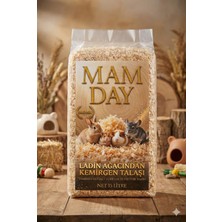 Mam Day Premium Tavşan Hamster Ginepig ve Kemirgen Tozsuz Ladin Ağacı Talaşı 15LT