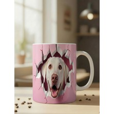 Nivra Grup Sevimli Köpek Temalı 3D Baskılı Porselen Kupa Bardak