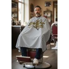 Kupa Penuar Dijital Baskılı Berber Saç Kesim Önlüğü