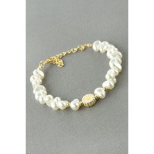 Bijuteri Net Papatya Inci Boncuk Bileklik