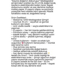 Doğal Şimşir Ahşap Tarak – 16 Cm, Anti-Statik, Kepek Karşıtı ve El Yapımı