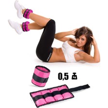 Feyza Design Set 2 Adet 0,5 kg Pembe El ve Ayak Bileği Ağırlığı