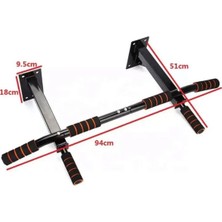 Feyza Design Çekme Spor Aleti, Duvar Monteli, Sünger Tutamaçlı, Fitness Egzersiz Seti