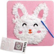 Kidose Çocuklar Için Tavşan Temalı Punch Dikiş Kiti | Anaokulu ve Kreş Etkinliği