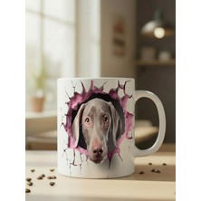 Nivra Grup Sevimli Köpek Temalı 3D Baskılı Porselen Kupa Bardak