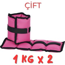 Feyza Design 1kg 2 Adet Pembe El ve Ayak Bilek Ağırlığı, Fizik Tedavi ve Egzersiz Için