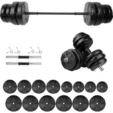 Feyza Design 95 kg Dambıl ve Halter Seti | Güç ve Spor Için Fitness Seti