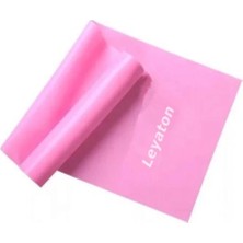 Feyza Design Pembe Pilates Bandı 150X15 Cm, Jimnastik ve Plates Egzersiz Lastiği