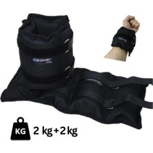 Feyza Design El ve Ayak Bilek Ağırlıkları 2X2KG, Güç ve Dayanıklılık Artırıcı
