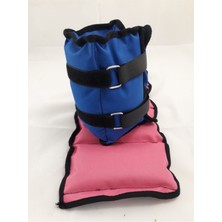Feyza Design El ve Ayak Bilek Ağırlıkları, 3 Kg, Çift, Mavi, Kum Torbası Seti