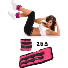 Feyza Design 2,5 kg x 2 Adet Pembe El ve Ayak Bileği Ağırlığı Seti