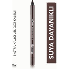Flormar Suya Dayanıklı Jel Göz Kalemi (Koyu Kahve) - Extreme Tattoo Gel Pencil - 002 Walnut - 8682536028844