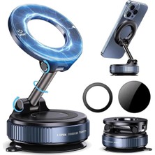 Allmart 360 Derece Dönebilen Güçlü Vakumlu Magsafe Araç Içi ve Masa Üstü Halka Telefon Tutucu