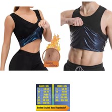 Feyza Design Unisex Termal Sauna Atlet, Iç Dış Mekan Vücut Şekillendirici 2xl