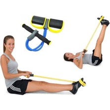 Feyza Design Elastik Kas Egzersiz Aleti ile Vücut Şekillendirici Çalışma Seti