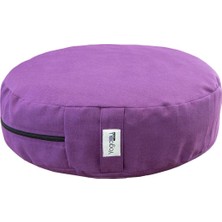 Feyza Design Mor Karabuğday Kabuğu Dolgulu Rahatlatıcı Meditasyon Minderi