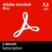 Adobe Acrobat Pro (Windows/mac) - 1 Ay Abonelik Kodu (Adobe Hesabınıza Tanımlanır)