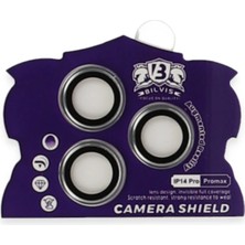 Öz Teknoloji Oztek  Iphone 14 Pro Max Bilvis Titan Kamera Lens - Gümüş 525419