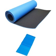 Feyza Design 8mm Çift Taraflı Pilates Minderi ve Lastik Seti - Egzersiz Için Uygun