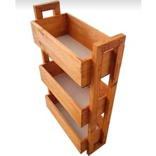 Dabanlıoğlu Mobilya Doğal Ahşap Sebzelik Retro 70X50X30 Kurulu Gönderim