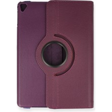Öz Teknoloji Oztek  iPad 9.7 (2018) Kılıf 360 Tablet Deri Kılıf - Mürdüm 525419