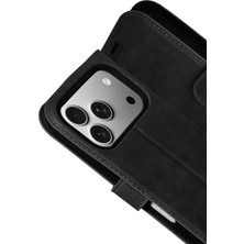 Öz Teknoloji Oztek  Apple Iphone 17 Pro Max Trend S Plus Kapaklı Kılıf - Siyah 525419