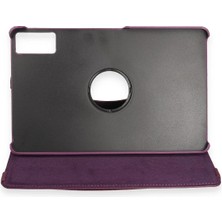 Öz Teknoloji Oztek  Huawei Honor Pad 10 12.1 Kılıf 360 Tablet Deri Kılıf - Mürdüm 525419