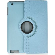 Öz Teknoloji Oztek  iPad 4 9.7 Kılıf 360 Tablet Deri Kılıf - Turkuaz 525419