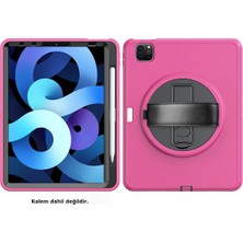 Öz Teknoloji Oztek  iPad Pro 11 (2018) Kılıf Hand Strap Tablet Kılıfı - Pembe 525419