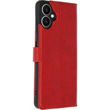 Öz Teknoloji Oztek  Samsung Galaxy A07 4g Trend S Plus Kapaklı Kılıf - Kırmızı 525419