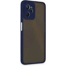 Öz Teknoloji Oztek  Realme C35 Kılıf Montreal Silikon Kapak - Lacivert 525419