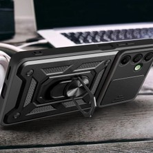 Öz Teknoloji Oztek  Samsung Galaxy A26 Kılıf Pars Lens Yüzüklü Silikon - Kırmızı 525419