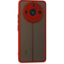 Öz Teknoloji Oztek  Realme 11 Pro Kılıf Montreal Silikon Kapak - Kırmızı 525419
